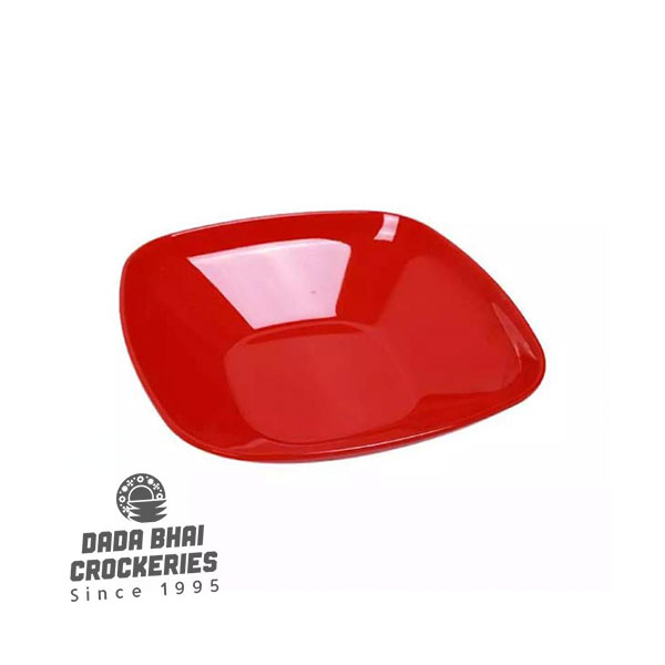 Bengal-Melamine-Square-Deep-Bowl-Red