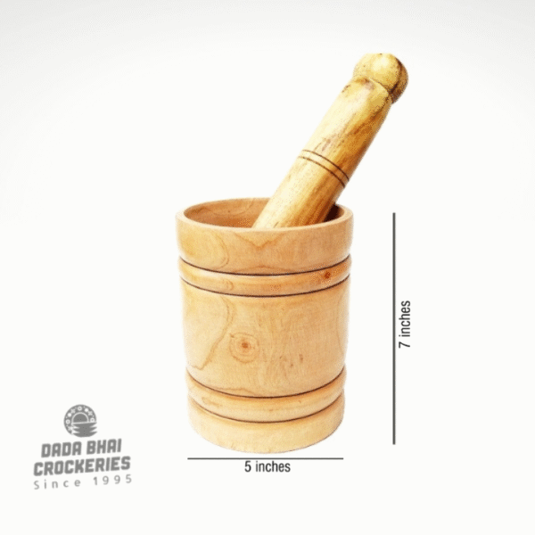 Wodden Hamman-Dista | Wooden Mortar Pastle