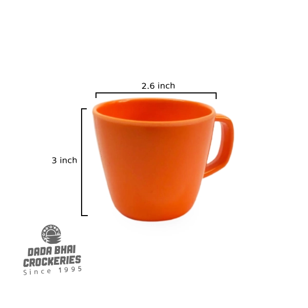 italiano-melamine-3inch-orange-tea-cup-measured