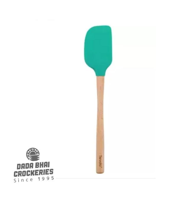 Kitchen-Silicone-Spatula-With-Wooden-Handle-Paste-Color